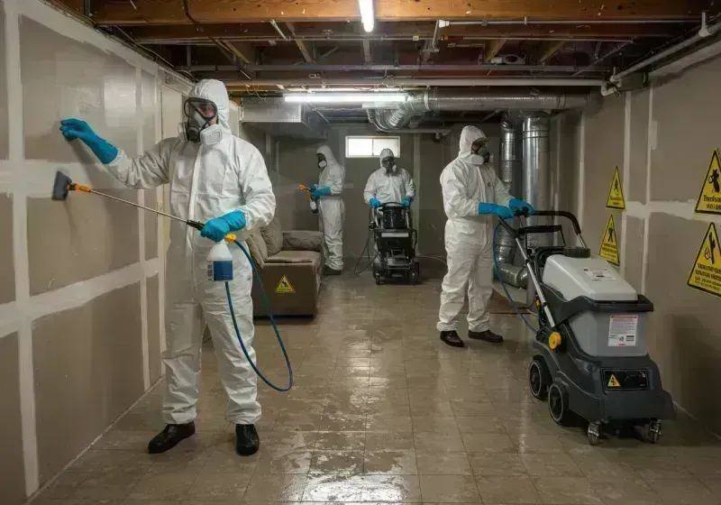 Basement Moisture Removal and Structural Drying process in Linn County, MO